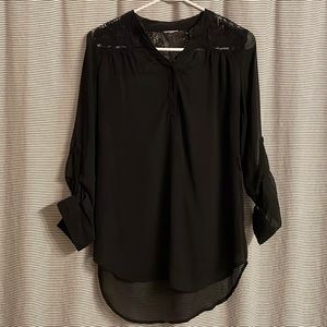 Women’s Sheer Black Blouse